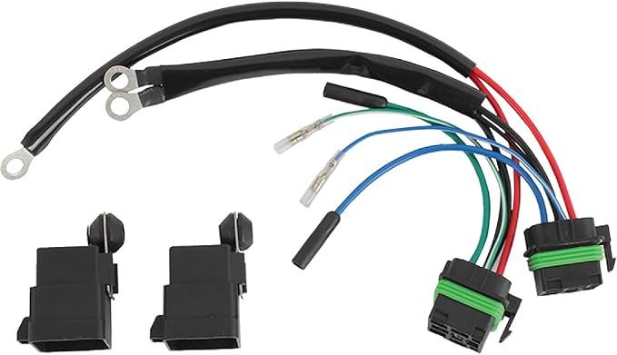 DB Electrical 113-22002 New Wiring Harness Compatible with/Replacement for Converts 3 Wire Tilt Trim Motor to 2 Wire 30 Amp Fuse 2 Relays 9807-100 47-35-9003 28-9807-100