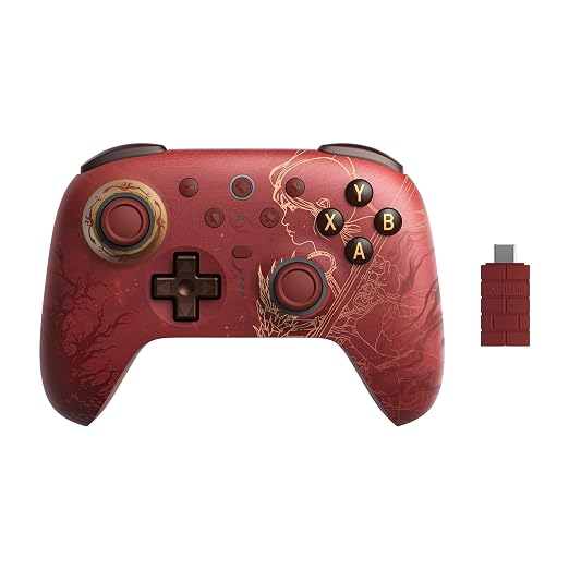 8BitDo Ultimate 2 Wireless Controller for Windows PC, Apple, Steam & Android, TMR Joysticks, Hall/Tactile Triggers, Motion Control, RGB Fire Ring, 1000Hz Polling Rate - WUCHANG: Fallen Feathers