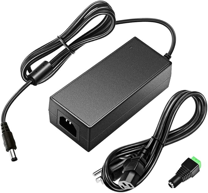 SHNITPWR 12V 3A 36W AC DC Power Supply Adapter 100V~240V AC to DC 12 Volt 3 Amp Converter Transformer LED Driver with 5.5x2.5mm Plug for 5050 3528 LED Strip 3D Printer CCTV Security System LCD Monitor
