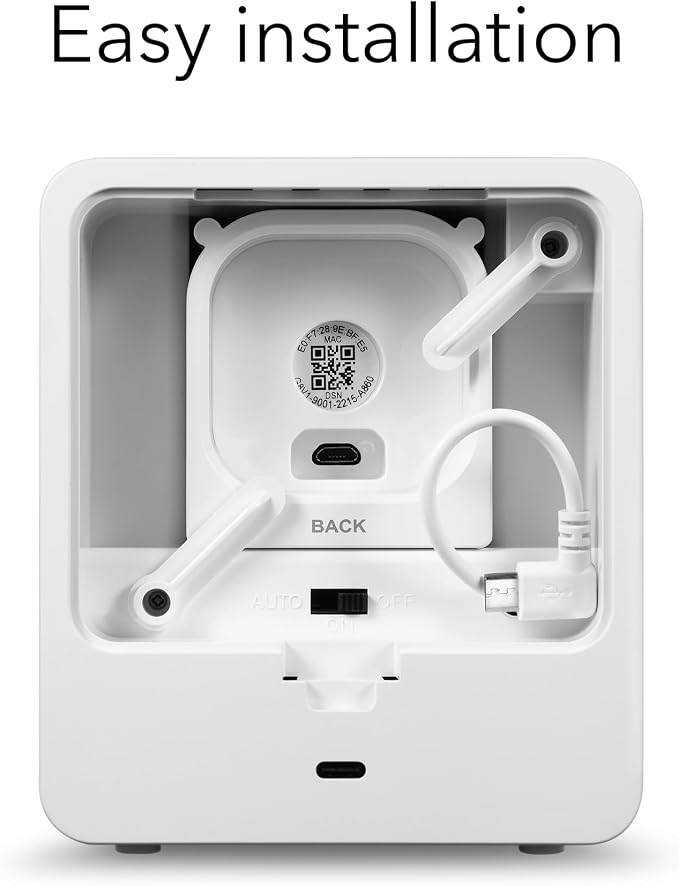 Wasserstein Alarm Clock Case for Blink Mini - Black Version - Discreet Cover for Low-Key Camera Placement - NOT Compatible with Blink Mini 2 (White Version) - Camera NOT Included