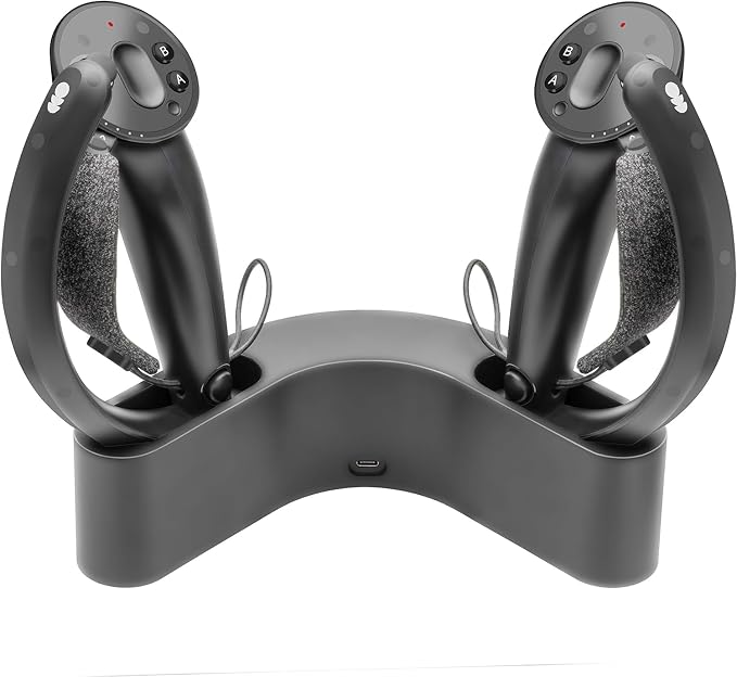 Magnetic Charging Dock/Stand Holder and Organizer for Valve Index VR Controller (Black)