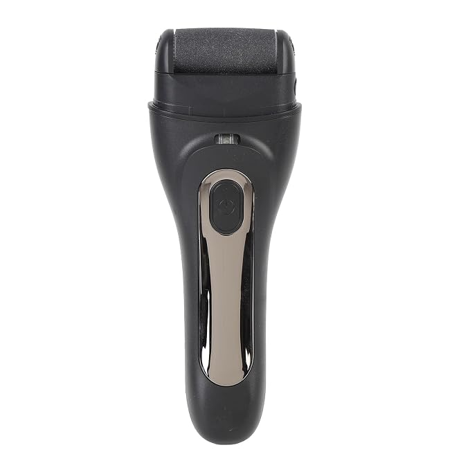 Electric Callus Remover Powerful Motor Electric Foot File Complete Accessories Cordless Use for Home Use (Black)
