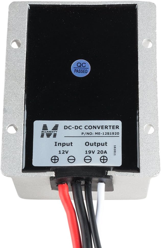 uxcell Voltage Converter Regulator DC/DC DC 12V Step-Up to DC 19V 20A 380W Power Boost Transformer Waterproof