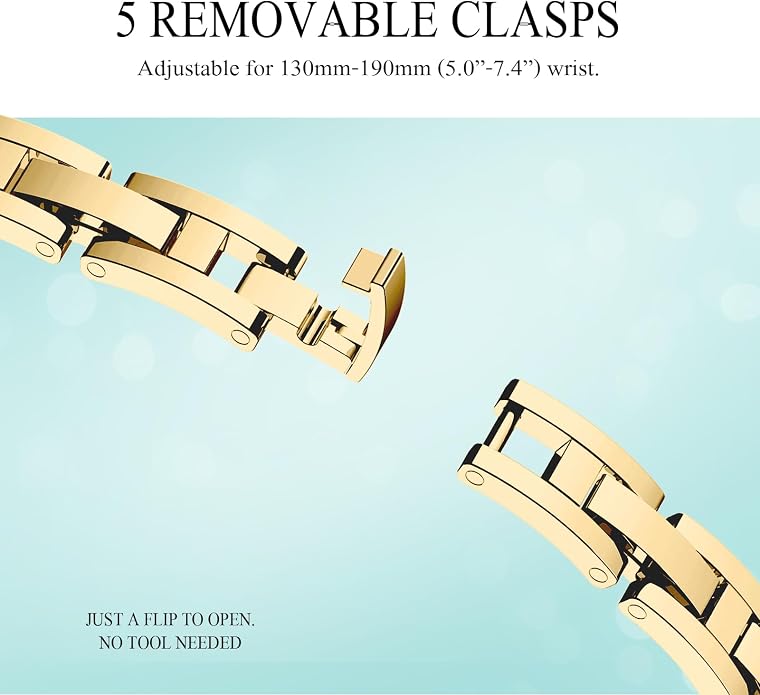 Missair Thin Band Compatible with Apple Watch 38mm 40mm 41mm 42mm 44mm 45mm 46mm 49mm for Women, Slim Bracelet Designer Dressy Stainless Steel Metal Strap for iWatch Series 11 10 9 8 7 6 5 4 SE Ultra