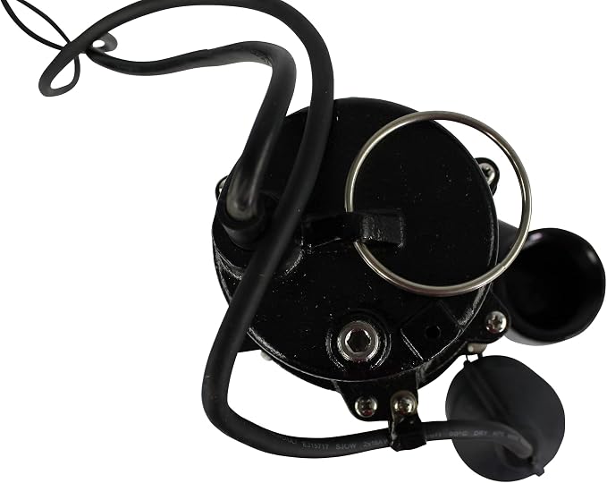 WAYNE RPP50-1/2 HP Cast Iron Sewage Pump with Piggy Back Tether Float Switch - Up to 6,200 Gallons Per Hour - Heavy Duty Sewage and Effluent Pump