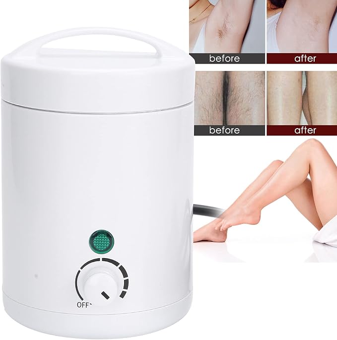 Mini Multi-Purpose Wax Warmer for Hair Removal - Paraffin Wax Pot for Home or Salon Use (for Women & Men) - Roll-On Waxing Warmer Machine