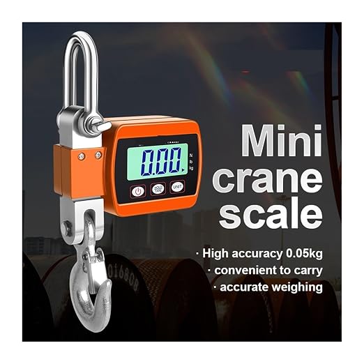 Hanging Scale Luggage Scales Digital Crane Portable Heavy Duty LCD Backlight Industrial Hook Unit Change