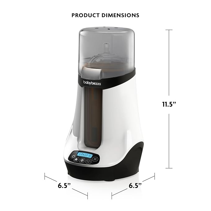 Baby Brezza Smart Bottle Warmer - Breastmilk Warmer/Defroster, Bluetooth Control (Pack of 2)
