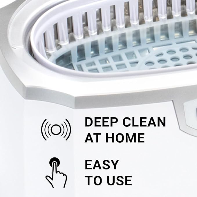 Professional Ultrasonic Cleaner Machine for Jewelry, Watches, Glasses, Dentures & Tools – 45kHz Digital Stainless Steel Ultrasonic Cleaner with Timer, Heater, Lab & Home Use