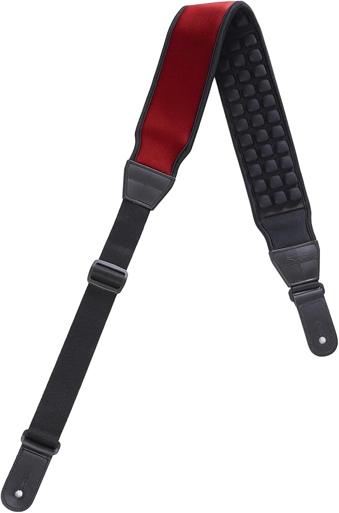 KLIQ AirCell Guitar Strap for Bass & Electric Guitar with 3" Wide Neoprene Pad and Adjustable Length
