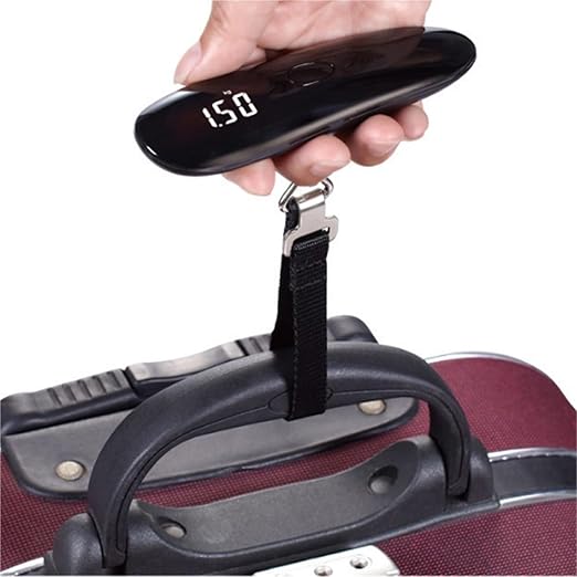 Luggage Scale, Luggage Scale 50KG Mini Weight Scale Precision Scal Digital Hanging Steelyard Suitcase Travel Tool