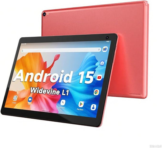 COOPERS Tablet 10 inch, Android 15 Tablet, 32GB ROM 1TB Expand Computer Tablets, Quad Core Processor 6000mAh Battery, 1280x800 IPS Touch Screen, 2+8MP Dual HD Camera, Bluetooth WiFi Tablets PC