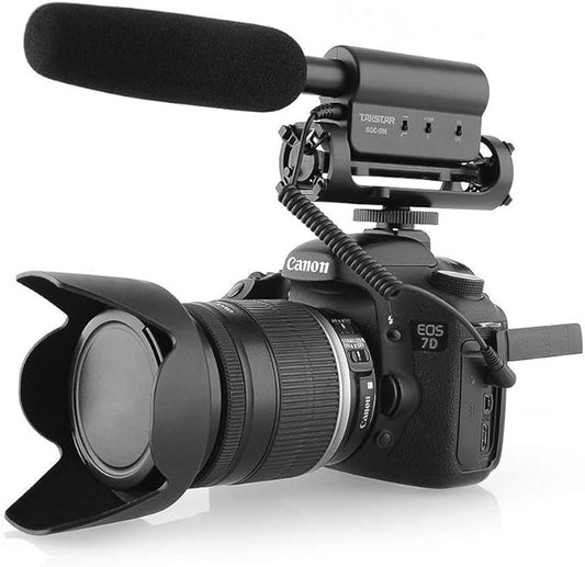 TAKSTAR SGC-598 Photography Interview Shotgun MIC Microphone for Nikon Canon DSLR Camera (Need 3.5mm Interface)Auxiliary