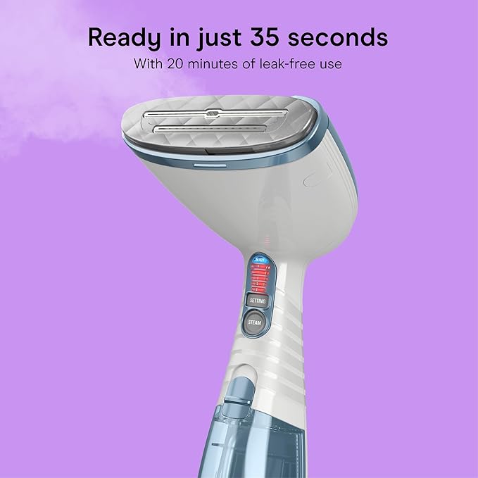 Conair Handheld Garment Steamer for Clothes, Turbo ExtremeSteam 1875W Fabric Clothes Steamers, Hand Steamer for Clothes, Portable Handheld Garment Steamers for Clothes, Handheld Steamer, Blue
