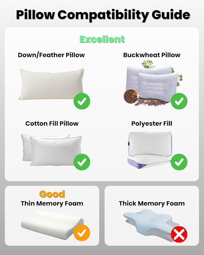 Jabees Peace Bluetooth Pillow Speaker for Sleeping - Ultra-Thin Under Pillow with Bone Conduction, Built-in Nature Sounds,SD Card,Timer,Ideal Pillow Speaker Bluetooth for Side Sleepers & Relaxation
