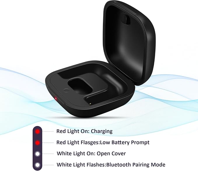 Replacement Charging Case Compatible with Powerbeats Pro: Charger Case with Bluetooth Pairing Button, 700mAh Battery, Not Included Earbuds