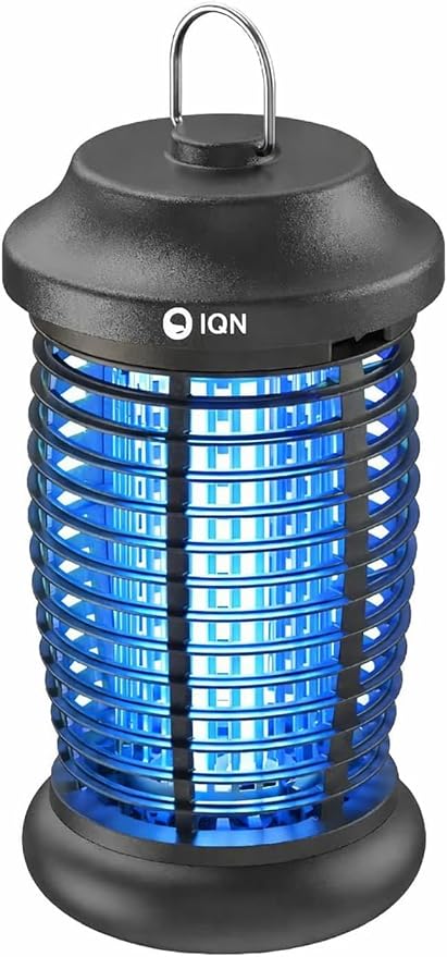 Outdoor Insect Killer, Mosquito Killer, Electric Fly Killer, Insect Killer, Mosquito Killer, Fly Trap, Indoor and Outdoor Flying Insect Killer 4200V, ABS Plastic Shell (Black)