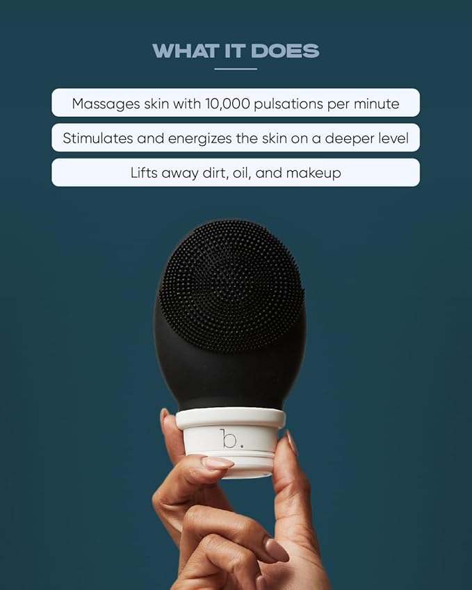 Buttah Skin by Dorion Renaud Buttah Vibe Cleansing Brush with Stand – New & Improved Technology for Deep Cleansing & Gentle Exfoliation - Sonic Pulsating Face Brush - 2-Speed for Men & Women