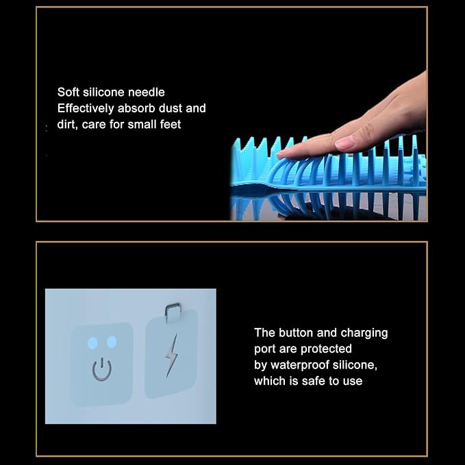Automatic Dog Washer, Portable Electric Pet Foot Cleaner with Soft Silicone for Small Medium Dogs Cats, USB Charging, Compact Design