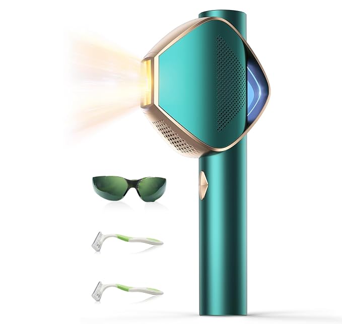 IPL Laser Hair Removal for Women and Men, Long-Lasting Results,999,999 Flashes Painless Hair Removal, 3-In-1 Permanent Hair Removal Device for Face Body Bikini Line Beauty Care