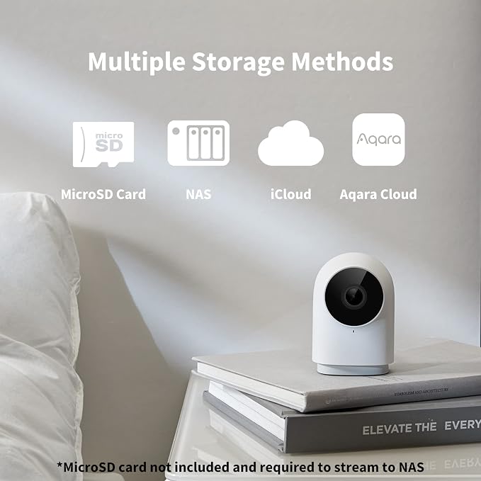 Aqara Security Camera Hub Indoor G2H Pro, 1080p HD HomeKit Secure Video Indoor Camera, Night Vision, Two-Way Audio, Zigbee Hub, Plug-in Cam Works with Alexa, Homekit, Compatible with Google Assistant | WiFi Camera for Baby & Pet, HomeKit Secure Video, ...