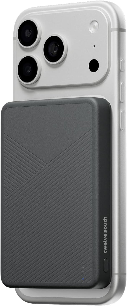 Twelve South PowerCapsule, MagSafe-Compatible Power Bank (Slate) 5,000mAh