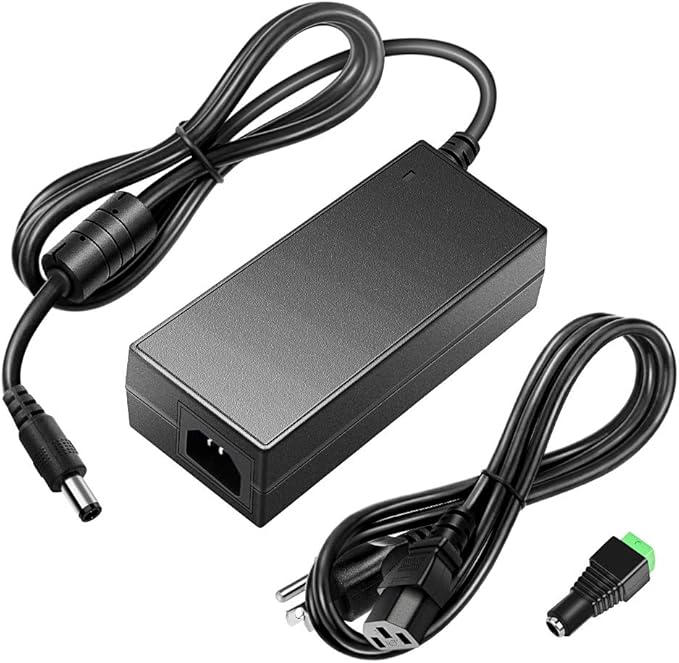 SHNITPWR 24V DC Power Supply 24 Volt 5A 120W Power Adapter 100V~240V AC to DC Converter Transformer 5.5x2.5mm Plug for 5050 3528 LED Strip Light 3D Printer LED Driver CCTV Security System LCD Monitor