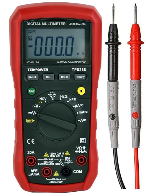 Tekpower TP8268 AC DC Auto/Manual Range Digital Multimeter with NCV Feature