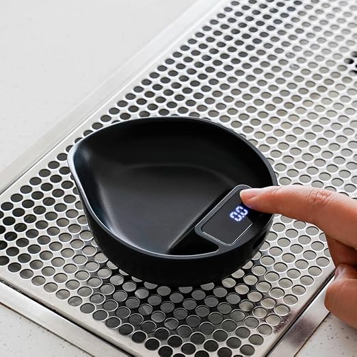 watchget Coffee Bean Dosing Cup, Electronic Scale and Coffee Bean Dosing Tray, Espresso Scale for Beans Weighting and Dose, 0.3-1000g 0.1g Precision Digital Scales