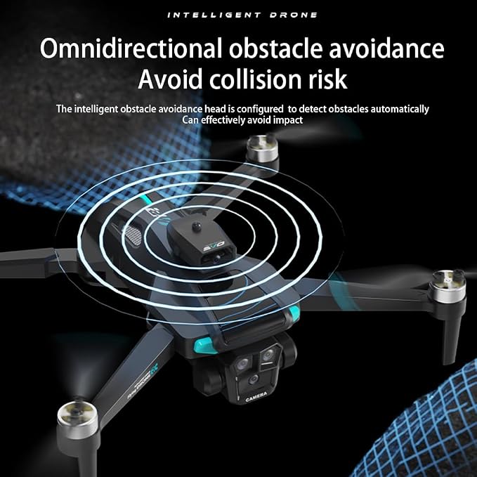 Drone For Adult,4.5" Screen,5G Remote Controller With Camera,6K HD Camera FPV Live Video,Altitude Hold Gesture Selfie One Key Take Off Landing 3D Flips Waypoint Fly Drone (3 Batteries)