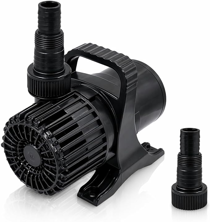 Aqua Pulse Submersible Pond Pump, 2,200 GPH, 20 ft Cord | 15 ft max head, 120W energy efficient, Ultra quiet, For koi ponds, Waterfalls, Fountains