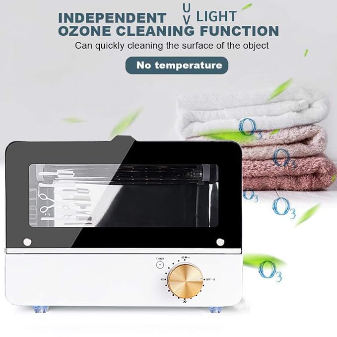 6L Nail Tool Sterilizers UV Cabinet 360 Range Timing cleaner For Towel Mobile Phones Nails Art Tool Equipment Haircuts Salons Mobile Phones Personal Care Products Used at Home