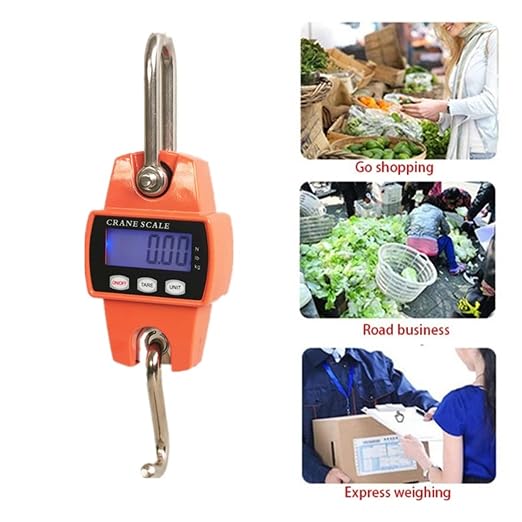 Luggage Scale 300kg Electronic Digital Portable Suitcase Travel Weighs Baggage Bag Hanging Balance Weight with Backlight for Garage Farm(Blue)