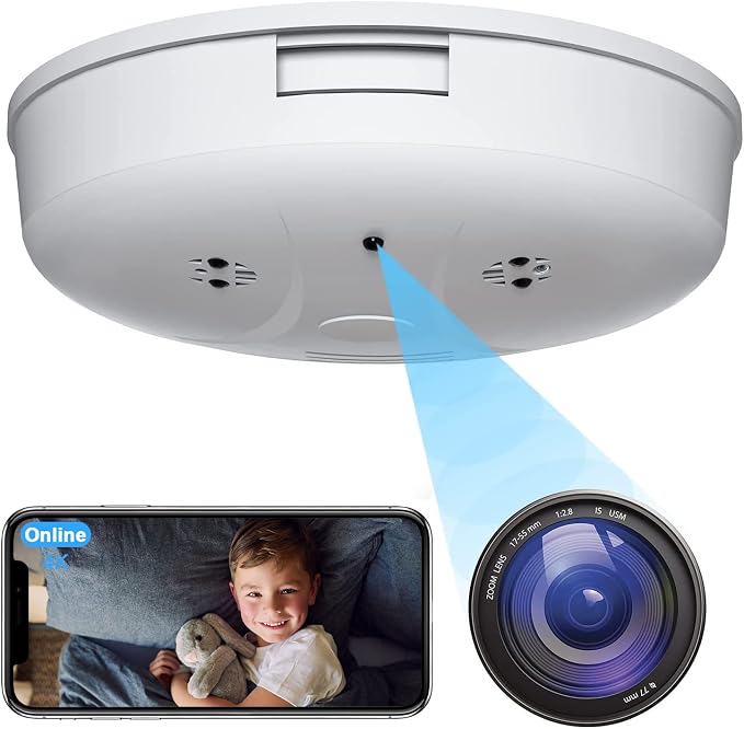 1080P WiFi Home Monitoring Camera, Privacy-Protected Indoor Security Cam with Motion Detection, No Smoke Detection & No Audio Recording