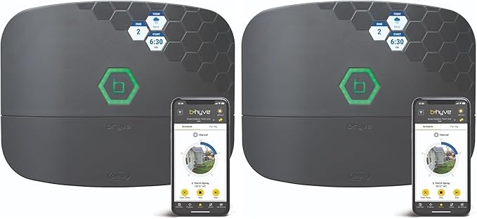 Orbit 57985 B-hyve XR 8-Zone Smart Indoor/Outdoor Sprinkler Controller (Pack of 2)