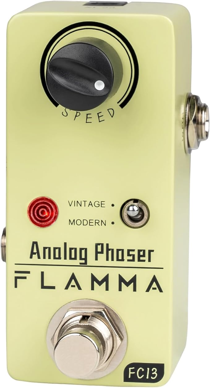 FLAMMA FC13 Phaser Guitar Pedal Analog Phase Effects Mini Pedal with Classic Vintage Modern Modes True Bypass