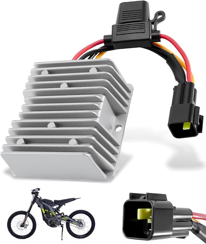 12V DC Converter Fit for Sur-Ron Light Bee X, 20V-72V to 12V 10A | 20V-72V Input, 12V 10A Output, Plug & Play, Aluminum Housing, Accessory Power Supply