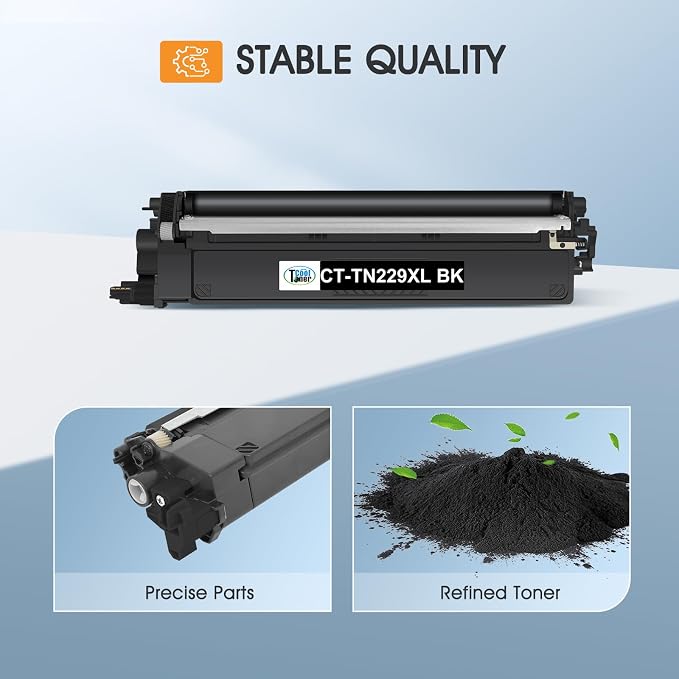 TN229XL Black TN229XLBK TN229BK Toner Cartridges: Compatible for Brother TN229 TN 229XLBK 229BK MFC-L3780CDW HL-L3220CDW HL-L3280CDW MFC-L3720CDW HL-L3300CDW HL-L3295CDW Printer (2 Pack)