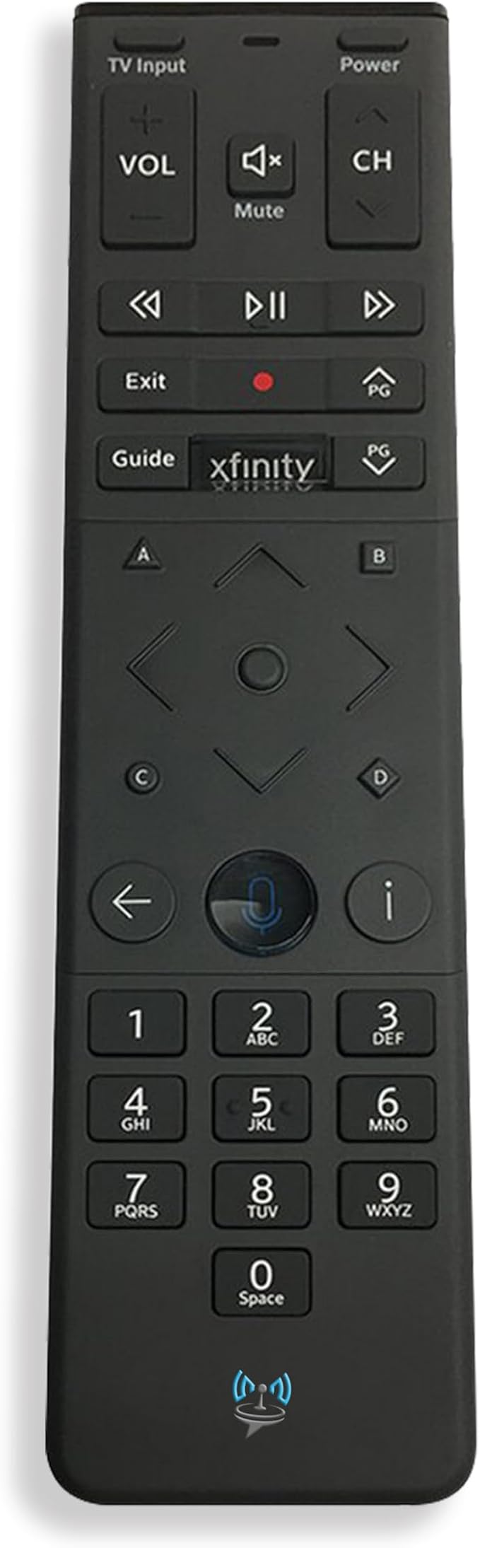 SatelliteSale Remote Control Replacement Xfinity XR15 for Comcast X1 Xi6 Xi5 XG2 & Flex - Voice Commands Backlit Black ABS Plastic RC with Batteries Included