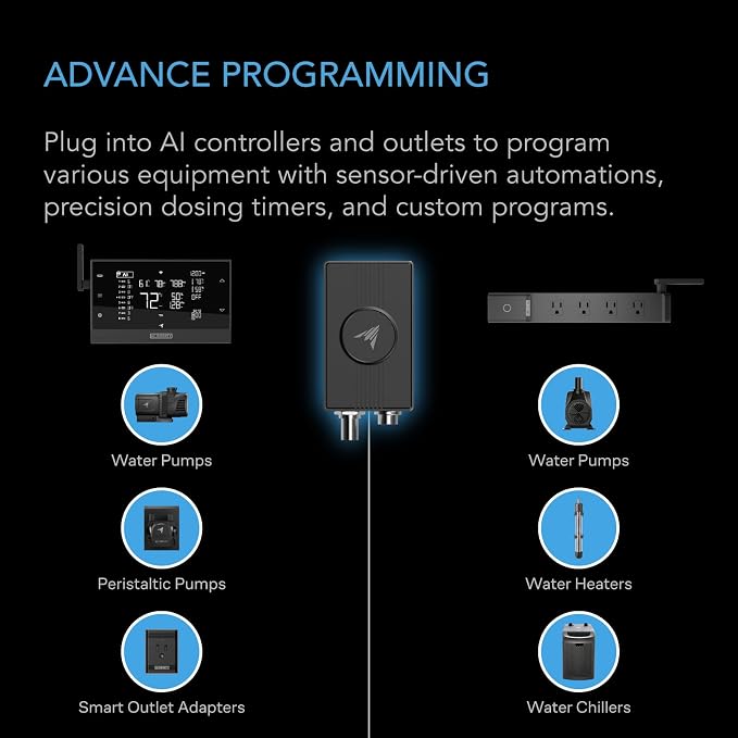 AC Infinity Hydro Sensor, Environmental Sensor for Controller AI+, Manage pH, EC, TDS and Water Temp for Grow Tents, Unlock Automations for Equipment Programming in Hydroponics, Aquariums, and Pools