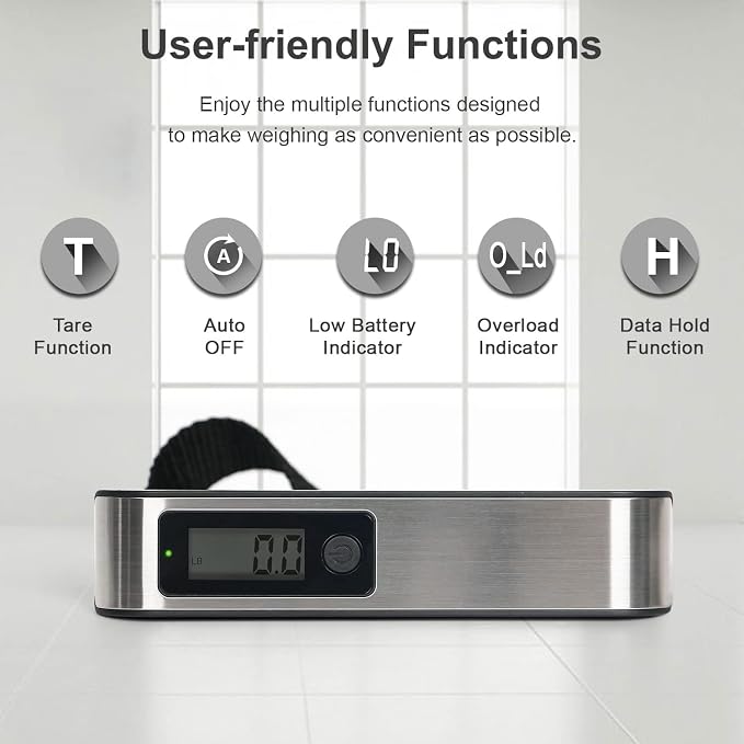 travel inspira RFID Blocking Travel Money Belt with Anti-Thief Zip - Slim Passport Holder and Digital Luggage Scale 110 Pounds, Battery Included
