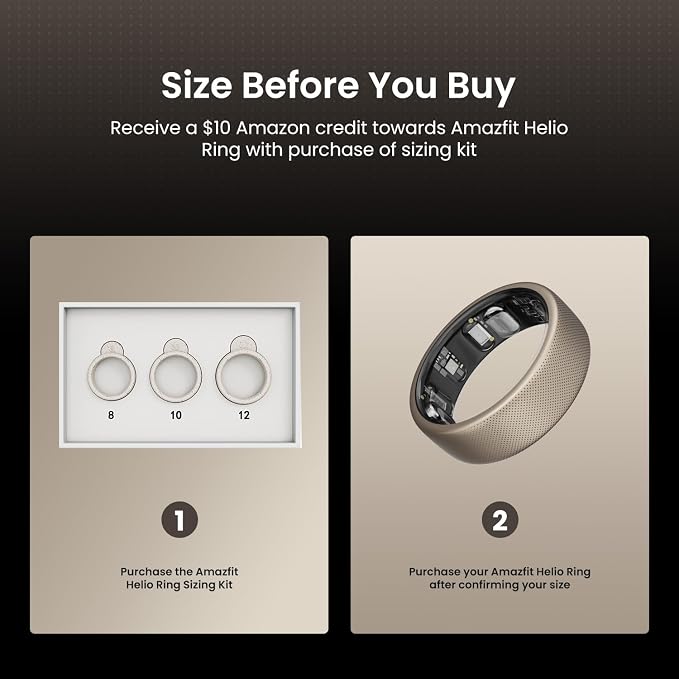 Amazfit Helio Ring Sizing Kit - Size Before You Buy - Unique Sizing - Receive Credit for Purchase