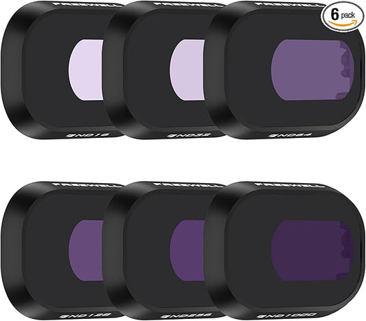 Freewell All Day-6Pack ND16, ND32, ND64, ND128, ND256, ND1000 Compatible with Mini 4 Pro, Neutral Color Optics, GimbalSafe Technology