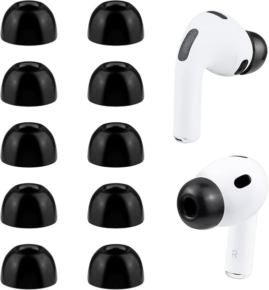 SOULWIT 5 Pairs Memory Foam Eartips for AirPods Pro 3 (3rd Generation 2025), Pro3 Replacement Earbud Ear Tips Accessories (Black/XXS)