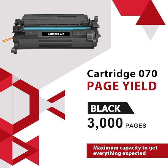 070 Black Toner Cartridge 2-Pack Compatible Replacement for Canon 070 Toner Cartridge crg-070 for imageCLASS MF465dw MF462DW LBP247dw LBP246dw LBP240 MF460 MF462 LBP247 LBP246 Printer