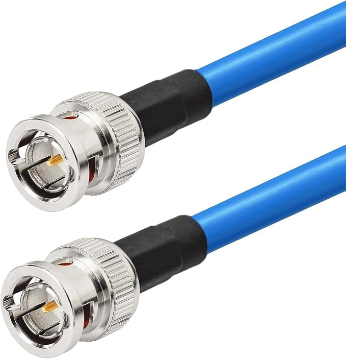 Superbat SDI Cable BNC Cable 3G/6G/12G SDI Cable 40ft (Belden 1694A Cable Blue) Supports HD-SDI/3G-SDI/4K/8K Monitor，Precision SDI Video Cable