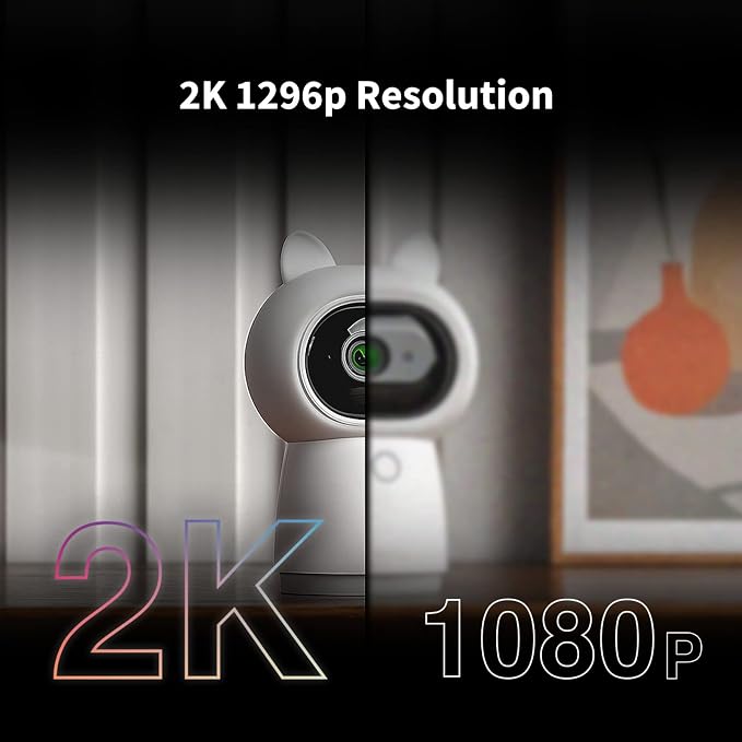Aqara 2K Indoor Security Camera Hub G3, 360° Pan & Tilt Smart Cam | WiFi Security Camera for Baby & Pet, AI Facial & Gesture Recognition, Infrared Remote, Compatible with HomeKit Alexa IFTTT