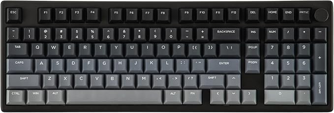 EPOMAKER Galaxy100 Lite QMK/VIA Gaming Keyboard with 8000mAh Battery and Numpad, 1800 Aluminum Mechanical Keyboard, USB-C/BT/2.4Ghz, Hot-Swap, Creamy Sound (Black, Wisteria Linear Switch)