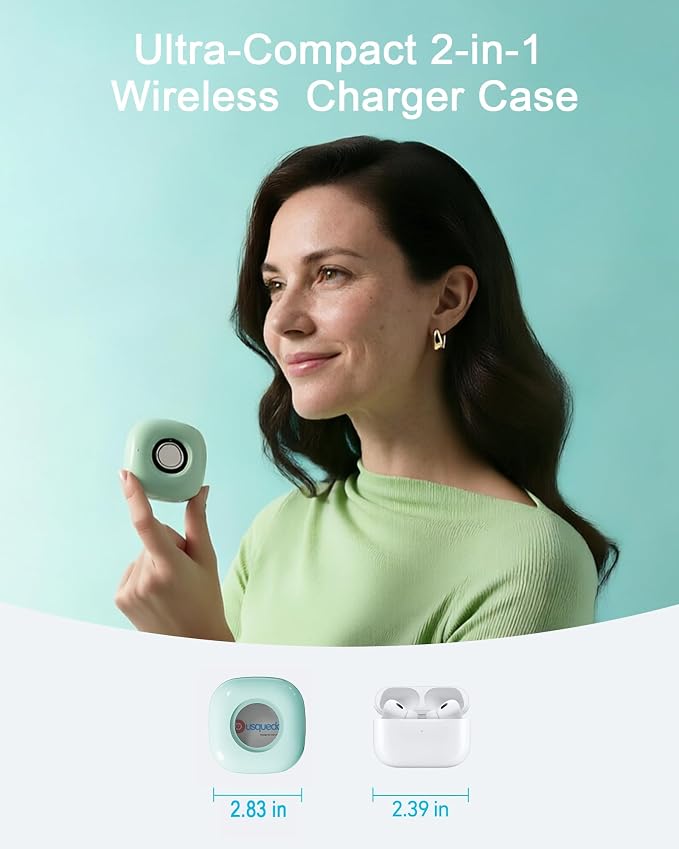 Portable Charging Case Compatible with Oura Ring 4 Charger, Fits All-Sized Ring Gen 4, Up to 10 Ring Charges,Green (Official Charger NOT Included)
