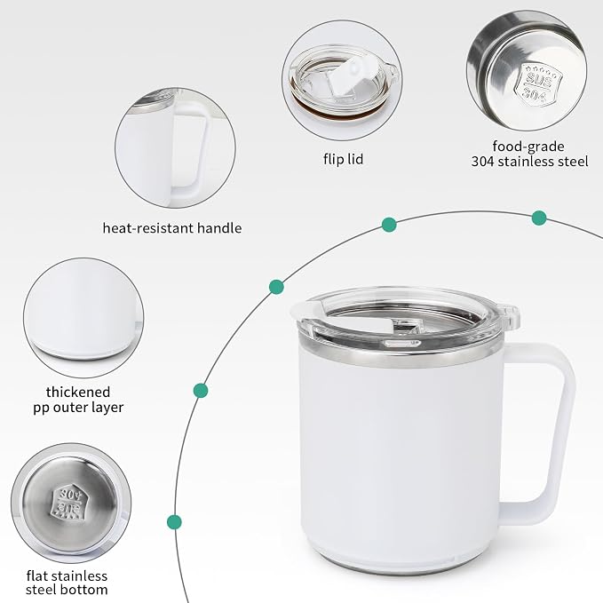 VOBAGA Mug Warmer, Coffee Warmer with 15OZ Mug Set for Home Office Home Desk, Coffee Cup Warmer with 3 Temperature Settings for Tea, Cocoa with Auto Shut Off for Holiday Birthday Coffee Gifts